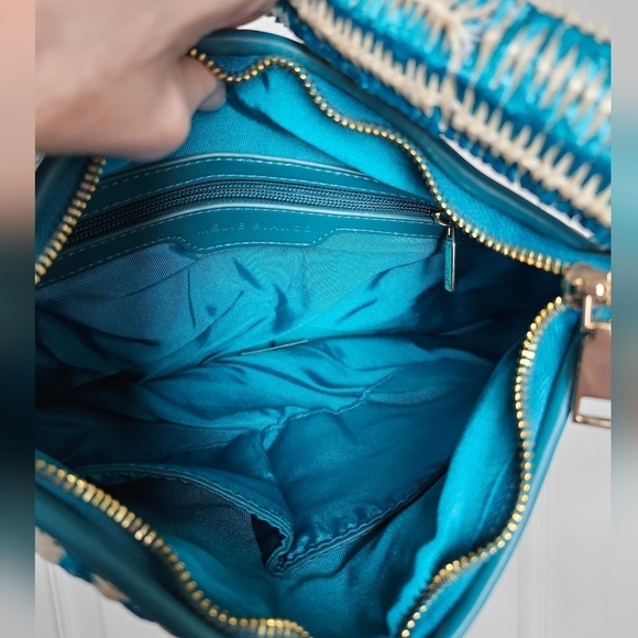 NWT- Melie Bianco Turquoise Brigitte Satchel- Anthropologie - Picture 6 of 8